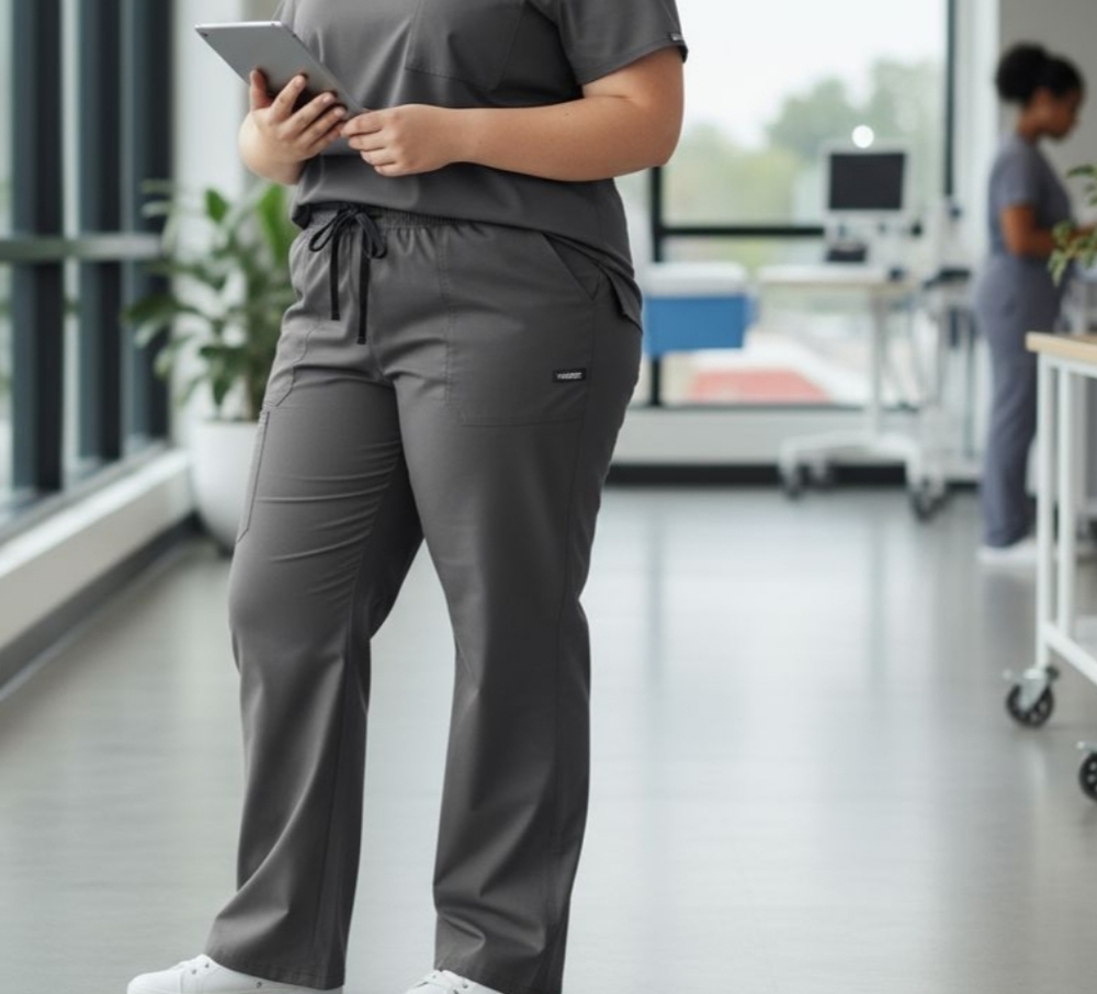Authentic Scrubs Cherokee Women's Workwear Stretch PANTS Drawstring Closure 3X